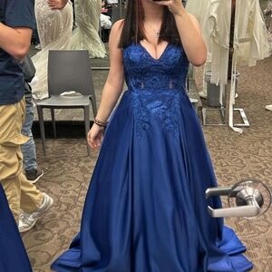 Blue prom dress